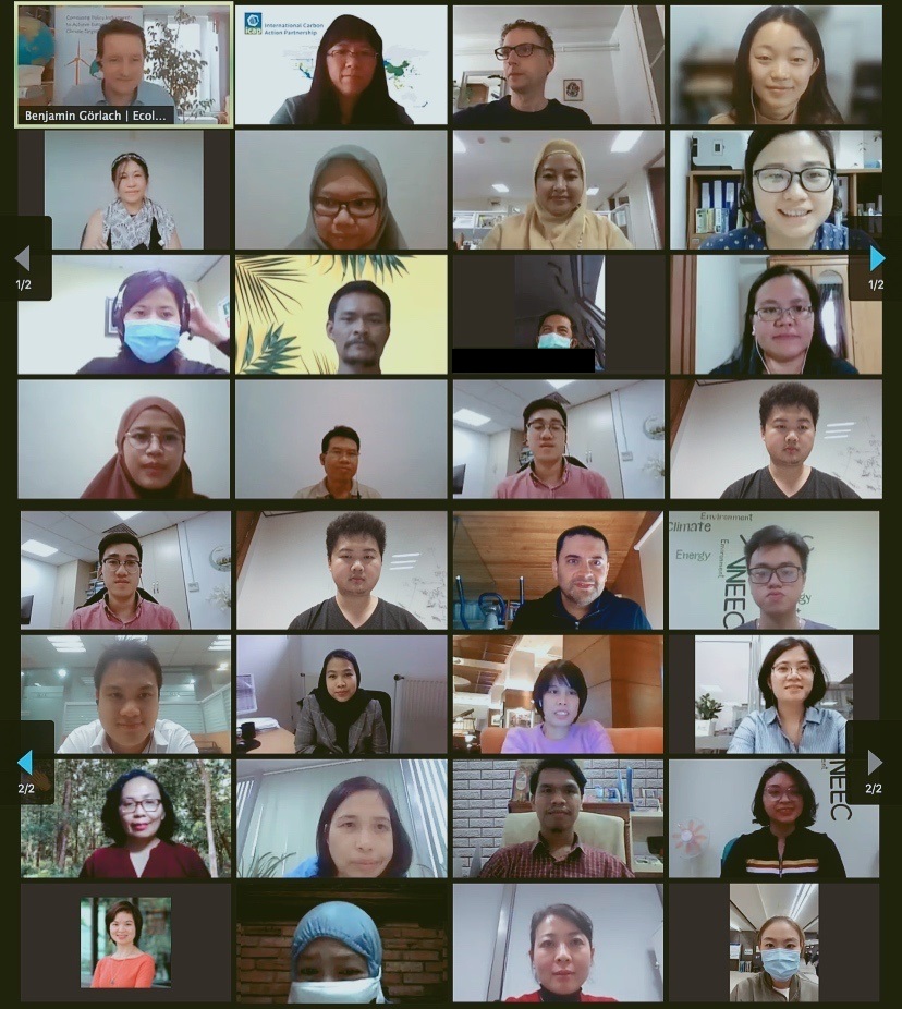 Gruppenfoto der Teilnehmenden des ICAP virtual ETS Seminars 2021