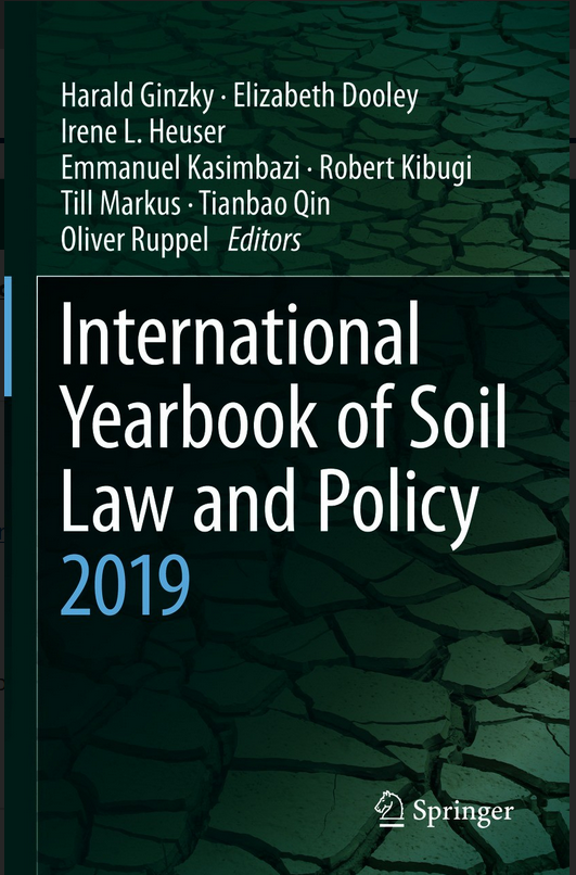 Cover of the publication International Yearbook of Soil Law and Policy