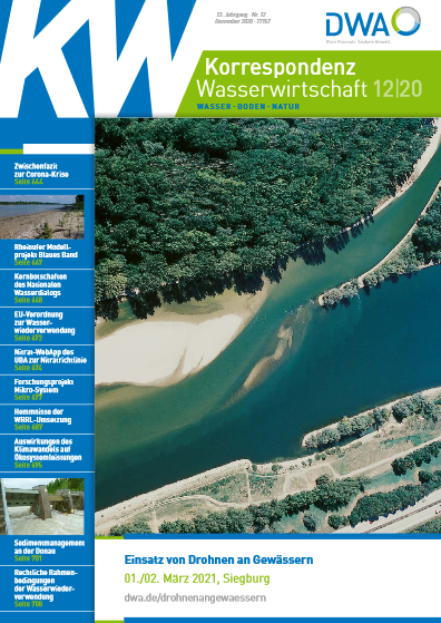 Cover of the magazine Korrespondenz Wasserwirtschaft 12/2020