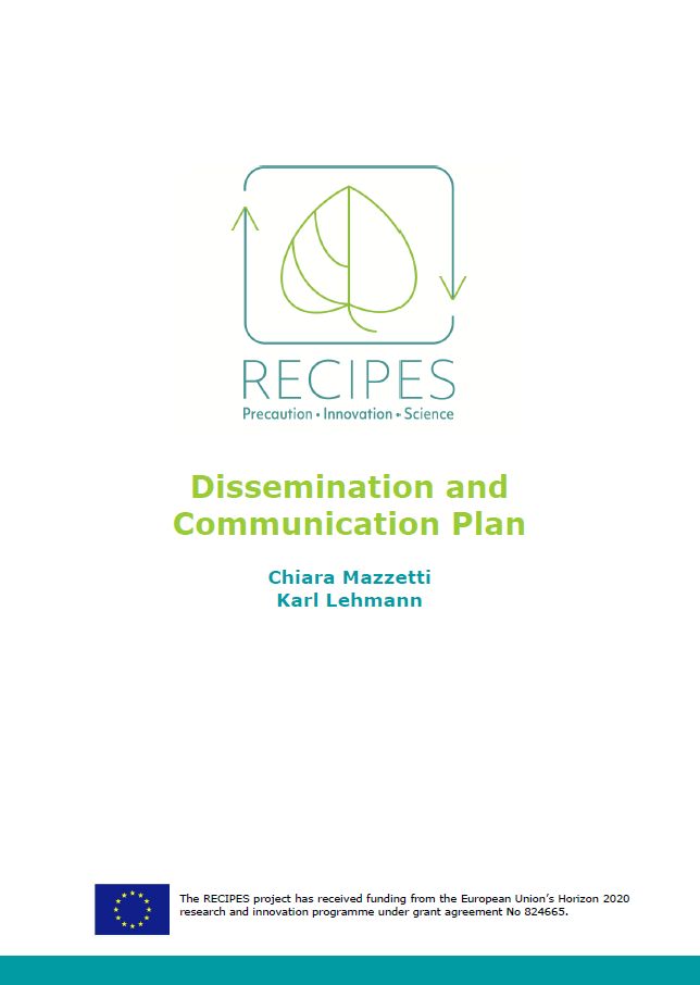 Cover RECIPES Communication plan