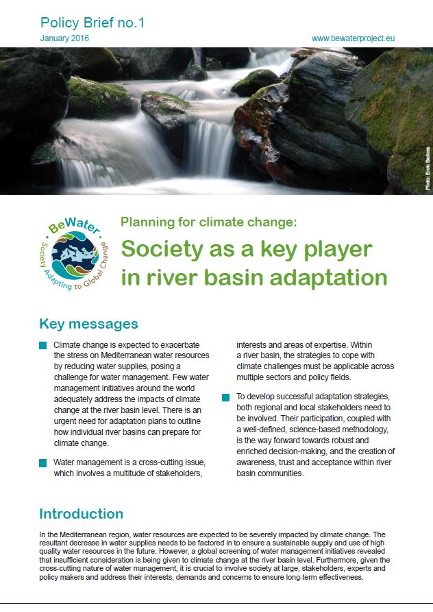 A role-playing game teaches participants about river basin management, Magazine Articles