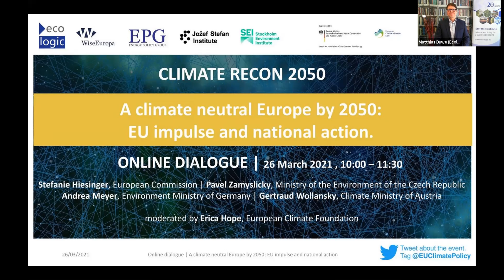 A Climate Neutral Europe By 2050 | Ecologic Institute